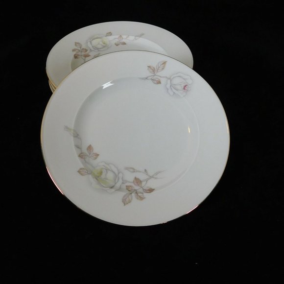 Johann Haviland Sweetheart Rose Bavaria Germany Set of 4 Bread & Butter Plates - Picture 8 of 12